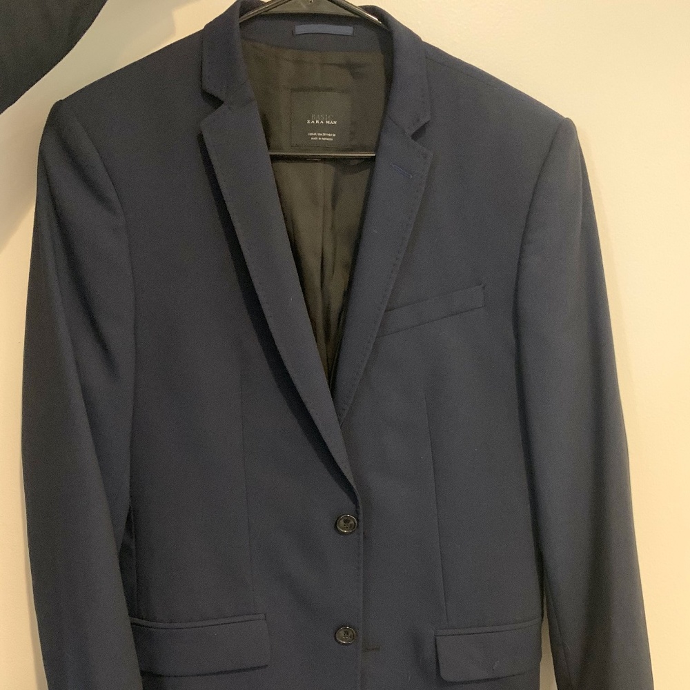 Zara Man Navy Blue Sport Coat
